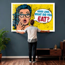 Pop Art Print Bathroom Sign Wall Art Canvas Print — Funny by MyGreatCanvas | Canvas Wall Art Prints | Photo Prints & Wall Decor