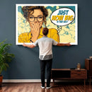 Pop Art Print Bathroom Sign Wall Art Canvas Print — Funny by MyGreatCanvas | Canvas Wall Art Prints | Photo Prints & Wall Decor