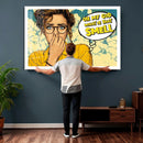 Pop Art Print Bathroom Sign Wall Art Canvas Print — Funny by MyGreatCanvas | Canvas Wall Art Prints | Photo Prints & Wall Decor