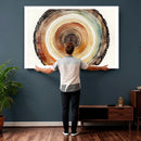 Natural Wood Slice Wall Art Canvas Print, Tree Ring Wall by MyGreatCanvas | Canvas Wall Art Prints | Photo Prints & Wall Decor