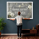 Home Sweet Home Wall Art Canvas Print, Floral Farmhouse by MyGreatCanvas | Canvas Wall Art Prints | Photo Prints & Wall Decor