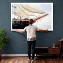 Sailboat Wall Art Canvas Print, Vintage Ship Bow Framed by MyGreatCanvas | Canvas Wall Art Prints | Photo Prints & Wall Decor