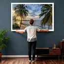 Puerto Rico Beach Paradise Wall Art – Tropical Coastal Print by MyGreatCanvas | Canvas Wall Art Prints | Photo Prints & Wall Decor