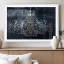 Dark Chandelier Wall Art Canvas Print by MyGreatCanvas | Canvas Wall Art Prints | Photo Prints & Wall Decor