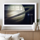 Framed Saturn Wall Art Canvas Print