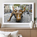 Charging Bull Wall Art Canvas Print