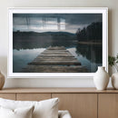 Wooden Bridge Near Lake Wall Art Canvas Print by MyGreatCanvas | Canvas Wall Art Prints | Photo Prints & Wall Decor