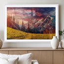 Mountain and Daylight Red Sunset Wall Art Canvas Print by MyGreatCanvas | Canvas Wall Art Prints | Photo Prints & Wall Decor