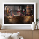 Wine and Barrels Wall Art Canvas Print by MyGreatCanvas | Canvas Wall Art Prints | Photo Prints & Wall Decor