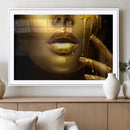 Gold and Women Wall Art Canvas Print by MyGreatCanvas | Canvas Wall Art Prints | Photo Prints & Wall Decor