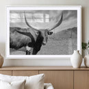 Longhorn Wall Art Canvas Print, Framed Ranch Wall Art Canvas by MyGreatCanvas | Canvas Wall Art Prints | Photo Prints & Wall Decor