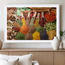 Herbs and Spices Art Canvas Print for Kitchen Kitchen,