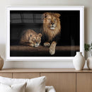 Lion Canvas Wall Art – Majestic Animal Print Artwork for by MyGreatCanvas | Canvas Wall Art Prints | Photo Prints & Wall Decor