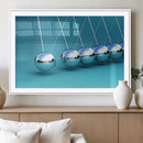 Wall Art Newton's Cradle Canvas Print, Framed Newton Cradle