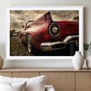 Red Classic Car Wall Art Canvas Print