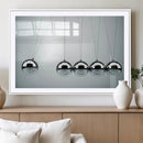 Newton's Cradle Wall Art Canvas Print, Framed Newton Cradle