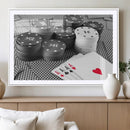 Poker Game Cards Wall Art Canvas, Multi Panel Wall Art by MyGreatCanvas | Canvas Wall Art Prints | Photo Prints & Wall Decor