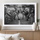 American Football Wall Art Canvas Print Framed Stadium Sport