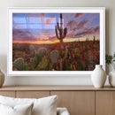 Arizona Desert Sunset Wall Art Canvas Print