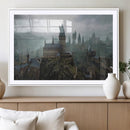 Disney Castle Wall Art Canvas Print, Living Kids Home Room