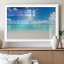 Blue Ocean Wall Art Canvas Print - Tranquil Ocean Paradise