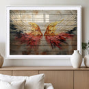Abstract Angel Wings Canvas Wall Art – Framed and Ready to