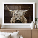 Highland Cow Wall Art Canvas Print, Rustic Farmhouse Decor, by MyGreatCanvas | Canvas Wall Art Prints | Photo Prints & Wall Decor