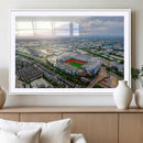 Old Trafford Manchester United Stadium Wall Art Canvas Print