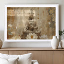 Buddha Wall Art Canvas Print, Buddha Meditation Room Decor,