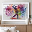 Colorful Golfer Swing Wall Art Canvas Print - Ready to Hang, by MyGreatCanvas | Canvas Wall Art Prints | Photo Prints & Wall Decor