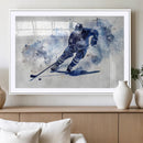 Hockey Player Wall Art Canvas Print - Sports-Inspired