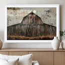 Rustic Barn Wall Art | Farmhouse Wall Decor Canvas Print |