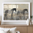 Vintage Horses Wall Art Canvas Print