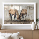 Vintage Horses Wall Art | Ready to Hang and Framed Triptych by MyGreatCanvas | Canvas Wall Art Prints | Photo Prints & Wall Decor