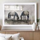 Chines Ink Style Vintage Horses Wall Art Canvas Print for by MyGreatCanvas | Canvas Wall Art Prints | Photo Prints & Wall Decor