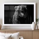 Bear Canvas Print | Wildlife Wall Art for Cabin Decor |