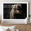 Grizzly Bear Canvas Print | Wildlife Wall Art for Cabin by MyGreatCanvas | Canvas Wall Art Prints | Photo Prints & Wall Decor
