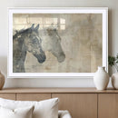 Abstract Horse Canvas Print | Modern Farmhouse Wall Art |
