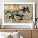Chines Style Running Horse Western Wall Art | Farmhouse Wall