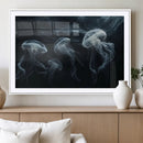 Jellyfish Wall Art Canvas Print, Elegant Wall Decor