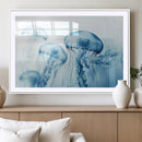 Blue Jellyfish Wall Art Canvas Print