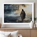 Jesus Walking Water Wall Art – Inspirational Christian