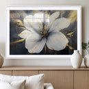 White Flower Wall Art Canvas Print | Ready to Hang |