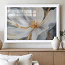 White and Gold Floral Canvas Wall Art - Framed and Ready to by MyGreatCanvas | Canvas Wall Art Prints | Photo Prints & Wall Decor