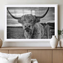 Scottish Highland Cow Wall Art Canvas Print | Ready to Hang