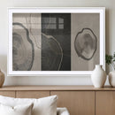 Minimalist Tree Rings Wall Art | Modern Abstract Canvas