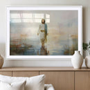 Framed Jesus Walking on Water Wall Art - 3-Panel Christian by MyGreatCanvas | Canvas Wall Art Prints | Photo Prints & Wall Decor