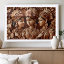 Indian Woman Statue Wall Art Canvas Print