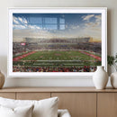 Framed Houston Cougars Football Team Print - Houston TDECU by MyGreatCanvas | Canvas Wall Art Prints | Photo Prints & Wall Decor