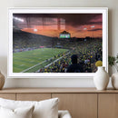 Eugene Autzen Stadium Canvas Wall Art Print – Sunset Over